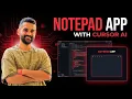 Build a Notepad App with Cursor AI HTML CSS JavaScript