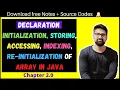 Array Chapter 2 - Declaration Initialization of Array in Java by Code Spark Code Spark CS