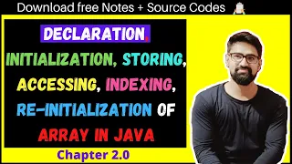 Array Chapter 2 - Declaration Initialization of Array in Java by Code Spark Code Spark CS