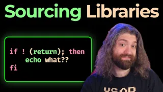 Sourcing Code libraries with bash - Bash Scripting Course pt33