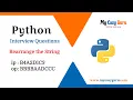 Python String Programs Python in Hindi