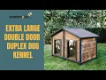 Somerzby - XL Double Door Dog Kennel