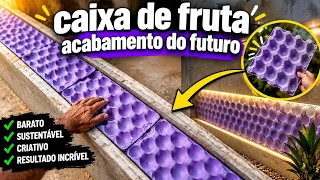 Ele colocou CIMENTO em CAIXAS DE FRUTA… o resultado parece do FUTURO! 🤯
