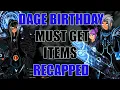 AQW Must Get Dage Birt ay Items Recapped Boss Drops - Quest Pets