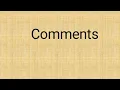 Comments use comments programming 3 bzu example python