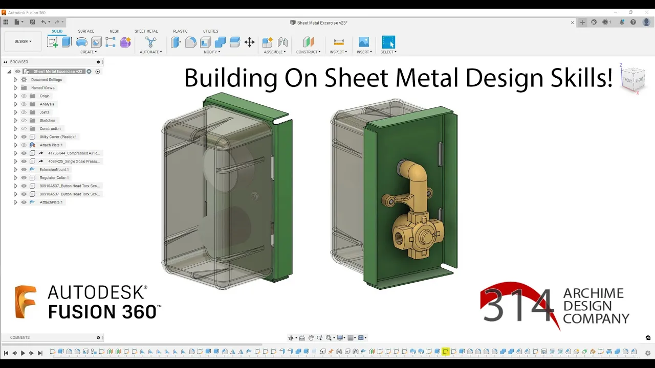 Sheet Metal Design Part 1 and 2