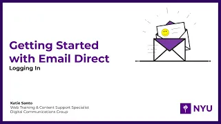 Logging In Getting Started with Email Direct