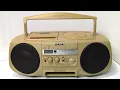 Download Lagu A very yellowed Sony boombox - 1997 CFD-V30