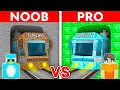 Download Lagu NOOB vs PRO: SUBWAY STATION House Build Challenge in Minecraft