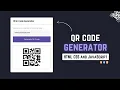 QR Code Generator in HTML CSS Javascript QR Code Generator in Javascript