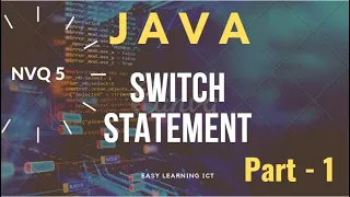 Java Switch Statement in Tamil NVQ 5 Part 1 Software Programming