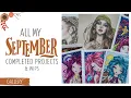 September Completed Adult Coloring Pages