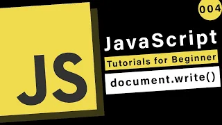 JavaScript Basics - document write