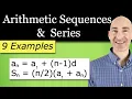 Arithmetic Sequences and Series