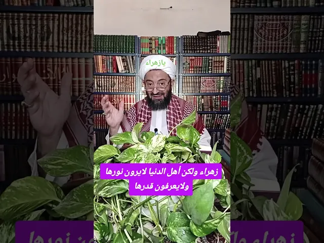 ⁣زهـــــــــــــــراء ولکن أهل الدنیا لایرون نورها ولایعرفون قدرها !! #الزهراء #فاطمة