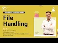 File Handling Part 1 Programming For Problem Solving S Chand Academy