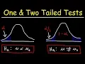 One Tailed and Two Tailed Tests Critical Values Significance Level - Inferential Statistics