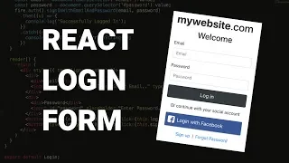 React Login Form with Bootstrap Style reactstrap tutorial