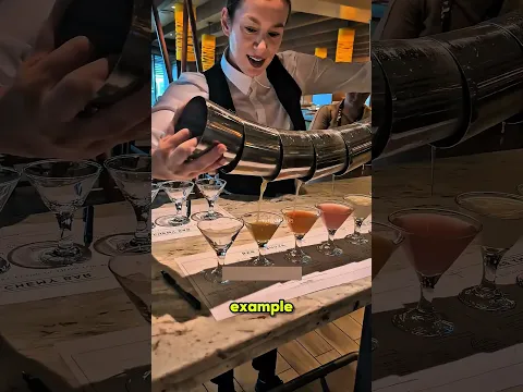 Restaurant Girl’s Incredible Glass Stacking Talent😮#shorts