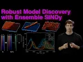 Robust Model Discovery with Ensemble Learning and SINDy applications to active learning control