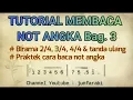 Lagu tutorial cara baca not angka - bagian 3 : tanda birama , tanda ulang \u0026 praktek membaca notasi angka
