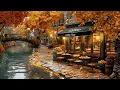 Download Lagu Calm Autumn Jazz Music to Relax🍂 Canalside Coffee Shop Ambience ~ Poetic Scenery of Falling Leaves