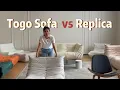 Lagu Ligne Roset Togo Sofa vs Replica  Full Series Review \u0026 Material Comparison