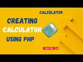How to create calculator using php Hindi WebDev