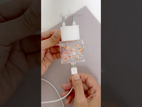 Mini Aquarium Charger Squishy DIY with Nano Tape! #실리콘테이프