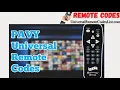 How to Progam Pavy Universal Remote Codes