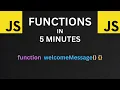Javascript Functions in 5 minutes