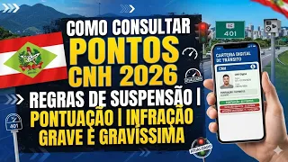 COMO CONSUTAR PONTUAÇÃO CNH 2026 SC COMO ENCONTRAR MULTAS E PONTOS CNH DIGITAL GOV.BR