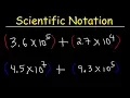 Scientific Notation - Addition and Subtraction