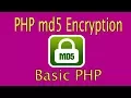 PHP md5 Explained with basic example