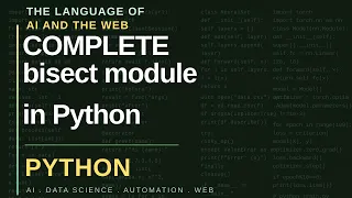 Bisect module in Python