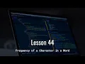 Frequency of a Character in a Word Sets Dictionaries in Python