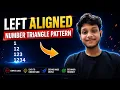 Mastering LEFT ALIGNED NUMERICAL TRIANGLES with Simple Loops JAVA Logic GATE