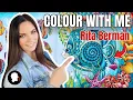 How I Coloured This Hidden Oceans Page Rita Berman Colour Along