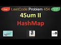 4Sum II 4sum 2 Four Sum II Four Sum 2 leetcode 454 array