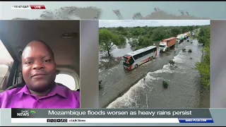 mozambican president visits flood hit areas