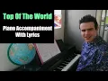 Download Lagu Top Of The World - With Lyrics - SATB Piano Accompaniment
