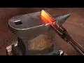 Forging a bottle opener on the Alec ANVIL from Atlas Knife and Tool