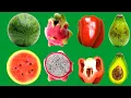 Fruits and Vegetables Hidden pattern Inside part - Relaxing motion 1 minutes