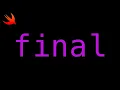 Swift - What is the Final keyword