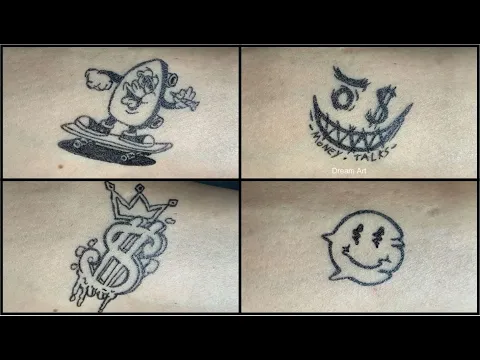 Download MP3 Cool tattoo to draw on yourself: Cash is King // Let's roll // Money talks // Stillness