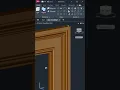 Lagu Door Mouldings In AutoCAD #shorts #autocad #3dmodeling #cad #3d #designgorhythm