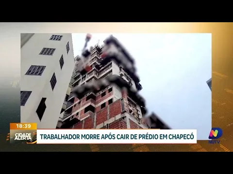 Fatalidade em obra: trabalhador morre após queda de prédio em Chapecó