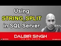 Using STRING - SPLIT in SQL Server