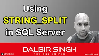 Using STRING - SPLIT in SQL Server