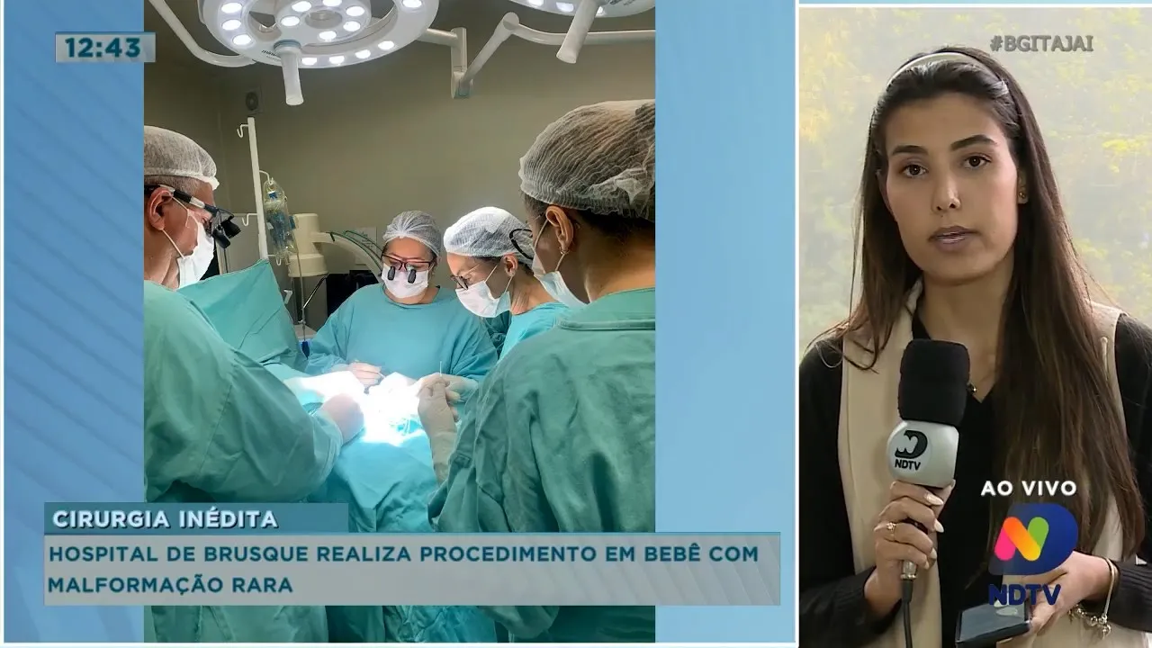 Cirurgia inédita em bebê, continua buscas pelo homem que desapareceu no mar em Itapema